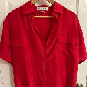 Vintage 100% Silk Blouse. Silk Mist brand. Size S, fits more like a M.